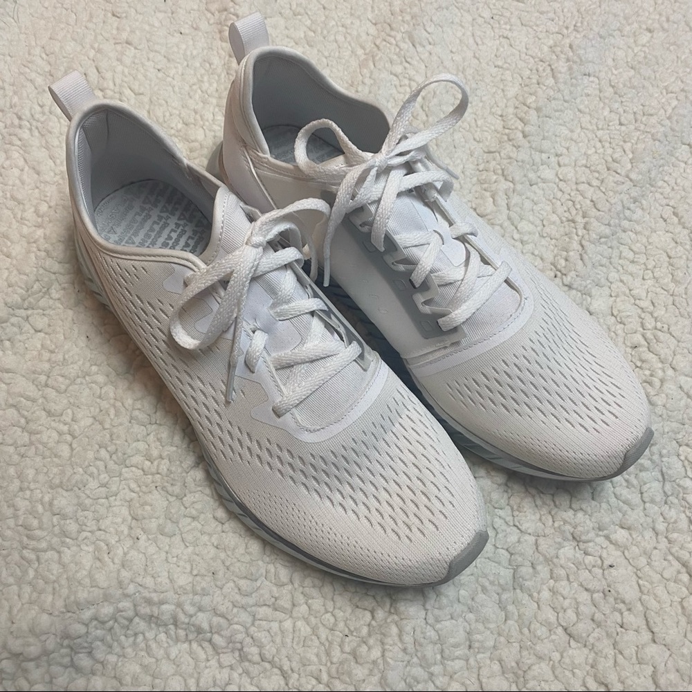 white reebok mesh sneakers